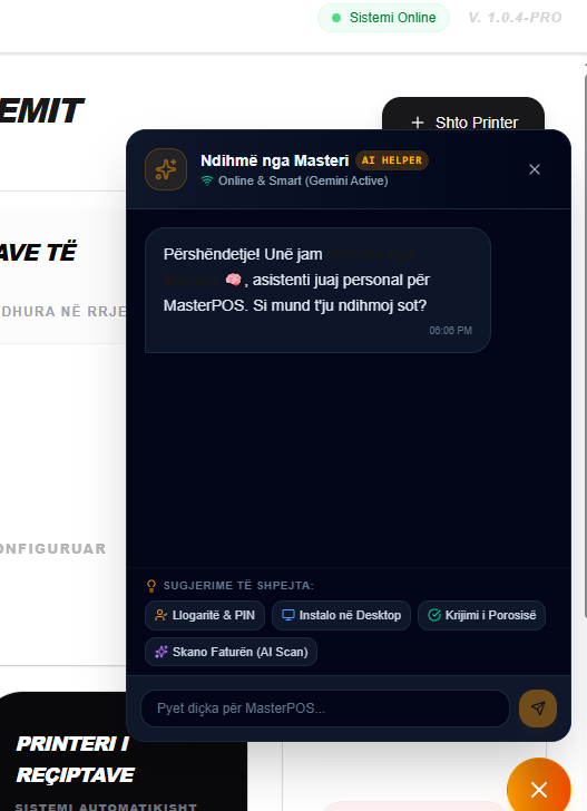 Asistenti inteligjent MasterPOS