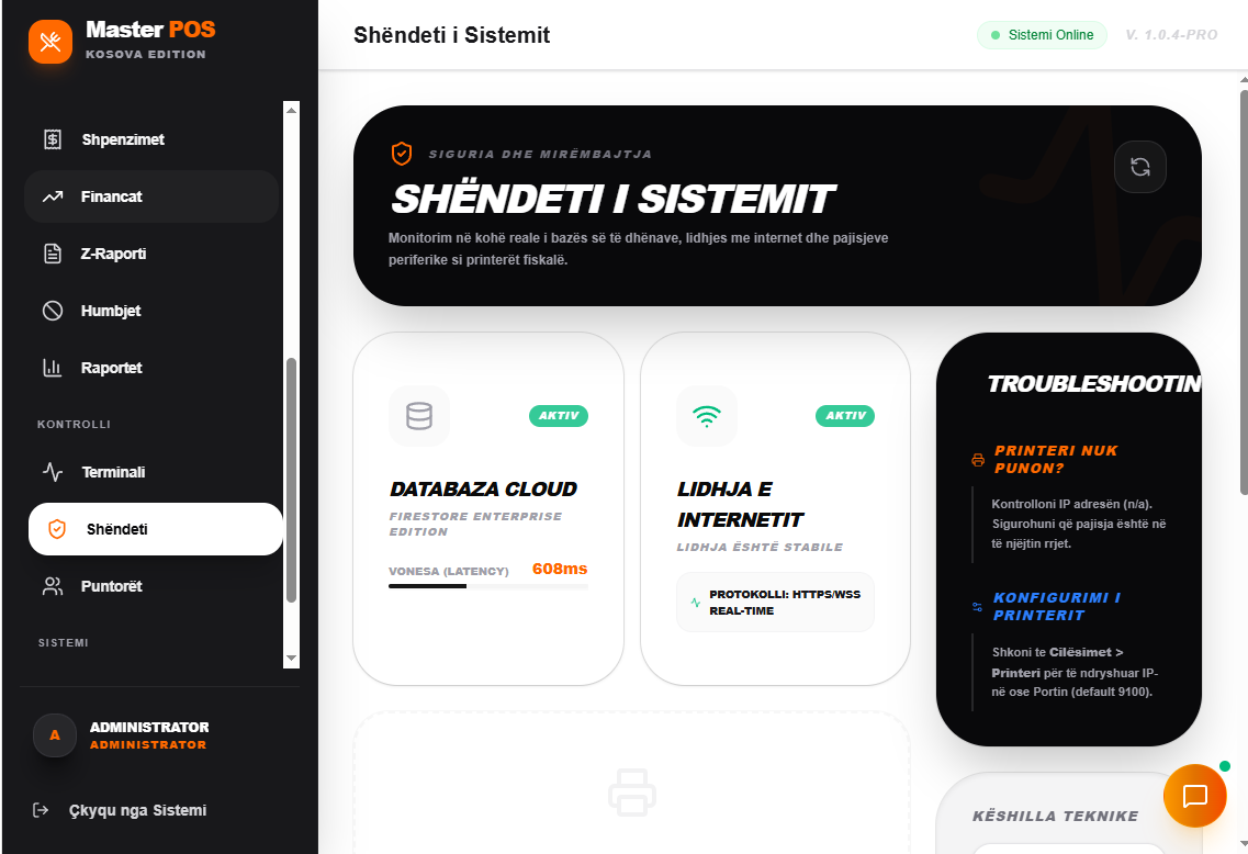 Shëndeti i sistemit